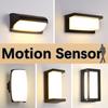 LED Wall Light Lamp Motion Sensor 85-265V ABS Waterproof Led Lights Modern Indoor Outdoor Room Decoration For Home Balcony Porch