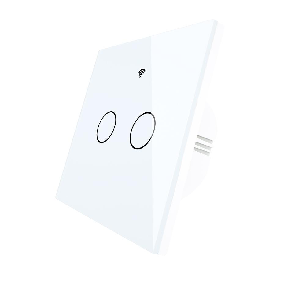 Moes WiFi RF433 Wall Touch Switch No Neutral Wire Needed Wireless Smart Life/Tuya App Relay Status and Backlight Switch