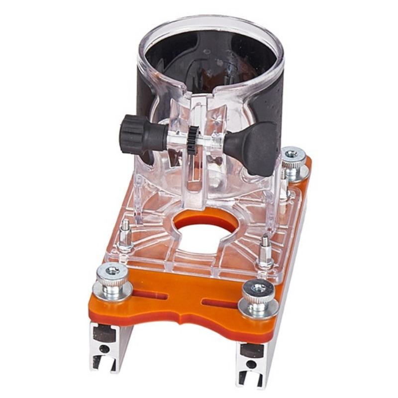Router Slotting Bracket Accurate Slotting Wood Router Base 2 In 1 Design 0-5cm Adaptable Board Thicknesses for Chamfering