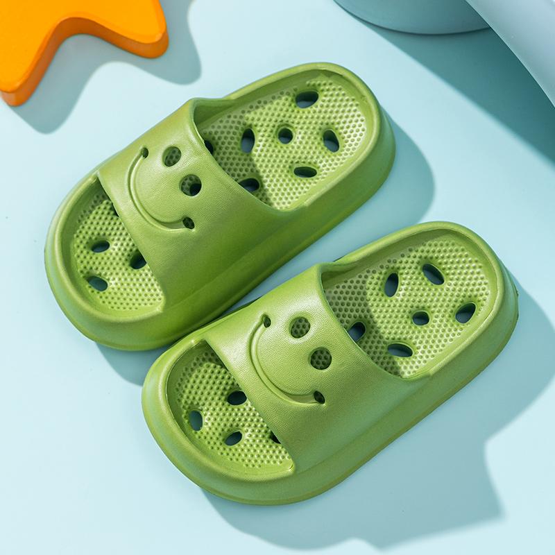 Çocuk Duş Terlikleri Unisex Kaymaz İçi Boş Sızıntı, Kokusuz Ayaklar 24-39