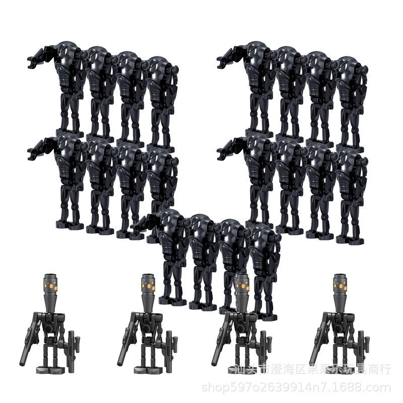 Star Wars Kampfdroide Bausteine Spielzeugfiguren Set für Jungen, DIY Montage Puzzle Steine Bausatz, Beutel mit Mehreren Stilen