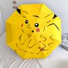 Happy Pikachu  Pattern, Automatic Folding Umbrella, Portable and Foldable Design, 8 Ribs, a Christmas or Birthday Gift.
