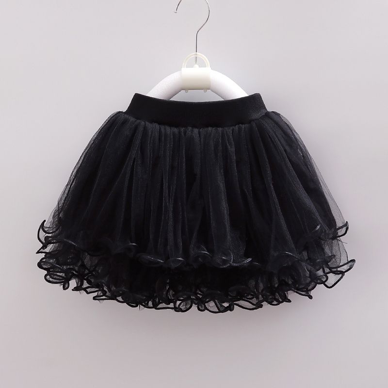Girls' Half Skirt Versatile Baby Children's Fluffy Gauze Skirt Princess Dance Short Skirt Summer