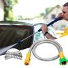 Flexible Metal Hose Steel Garden Hose With Aluminum Connector For Outdoor Cleaning