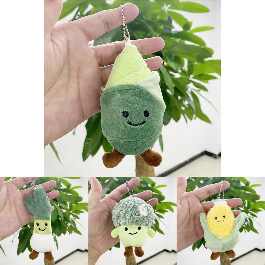 Adorable Vegetable Shaped Plush Doll Collection Featuring Broccoli Cabbage Corn And Bamboo Shoots