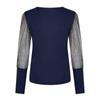 Women Puff Sleeve Tops  Crewneck Sequin Casual Blouse Slim Comfy Bottomed Shirts Flexible  Pullover
