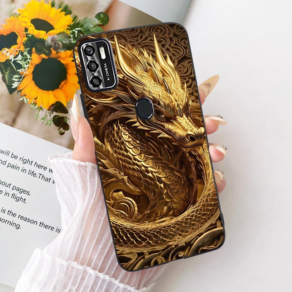 For ZTE Blade A7s 2020 Case A7020 Cute Lion Fashion Painted Cover Soft TPU Matte Phone Case For ZTE Blade A7s 2020 BladeA7s Bags