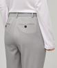 MUSINSA STANDARD WOMAN Women'S Slim Straight Hidden Elastic Waist Slacks [Light Warm Gray]