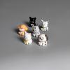 2 Pcs Mini Dog Figurines, Tiny Resin Puppy Figures, Cute Miniature Animal Statues for Desktop, Car Decoration, Micro Landscape, Dollhouse Accessory