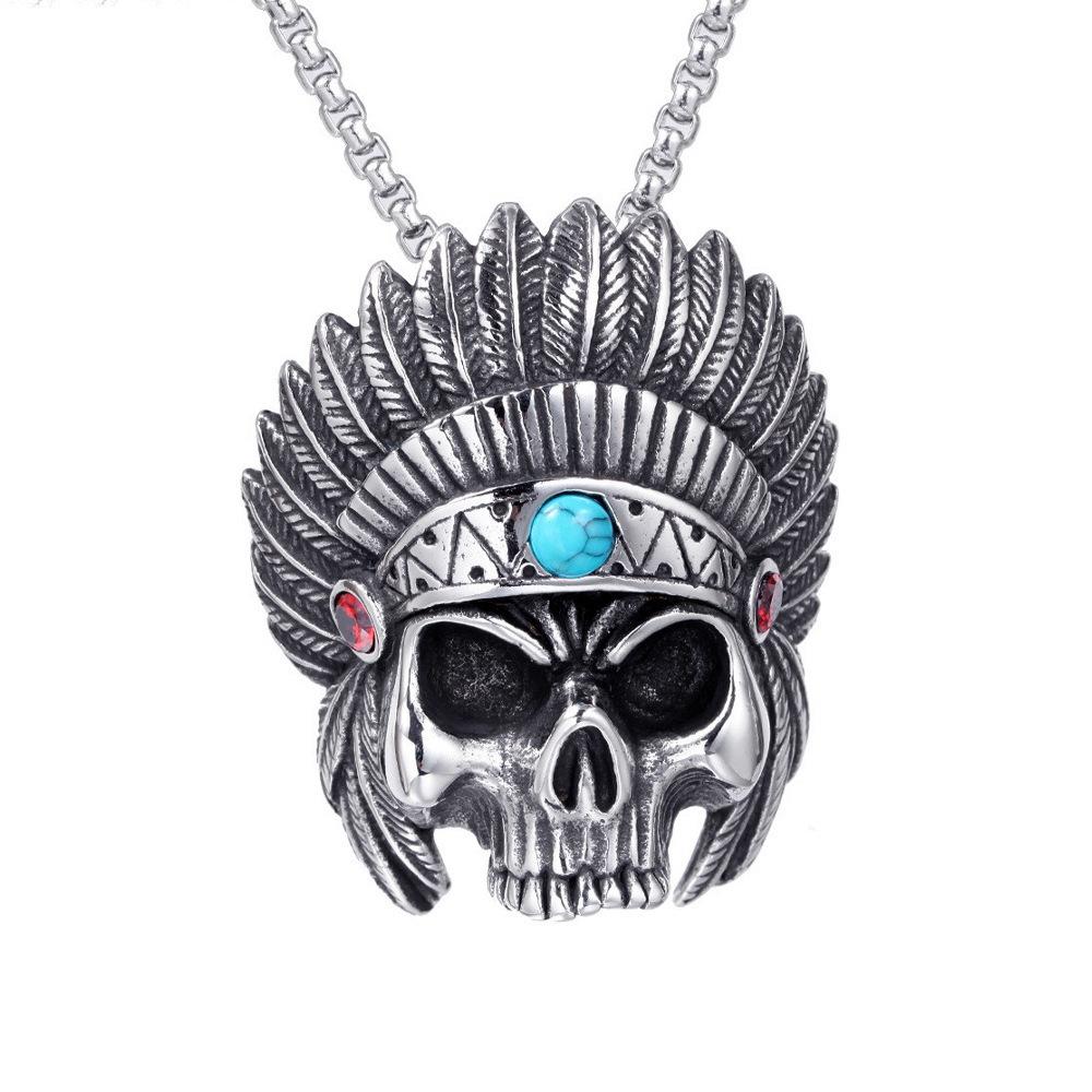 Jewelry Punk Retro Indian Men's Pendant Necklace