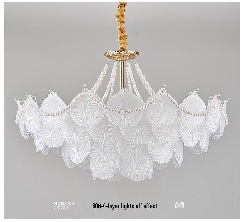 Modern French Crystal Pearl Chandelier for Living Room and Dining Room