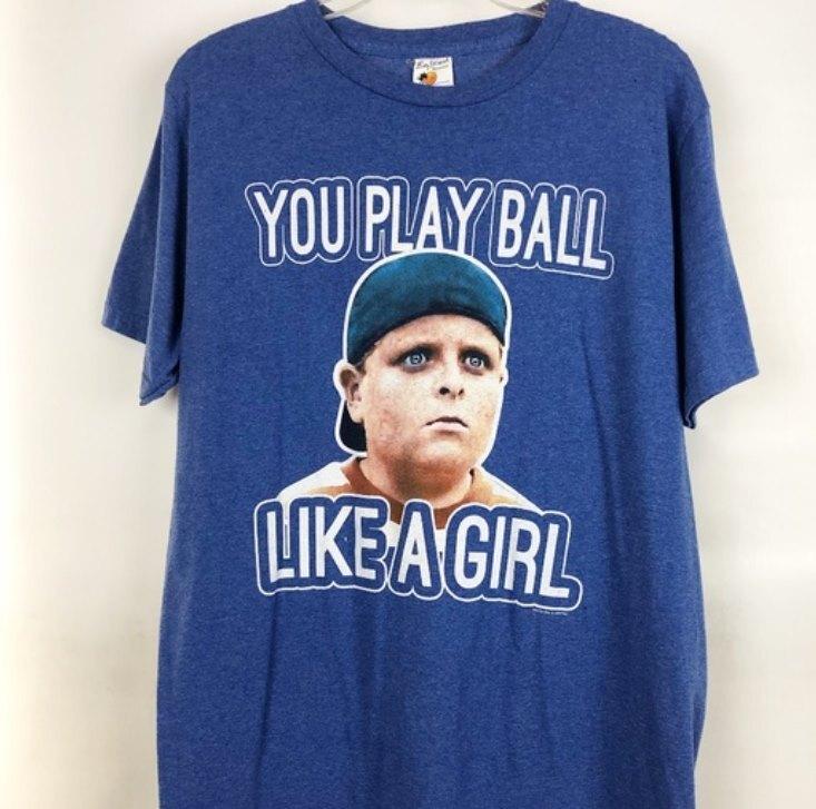 

You Play Ball Like A Girl vintage tee S