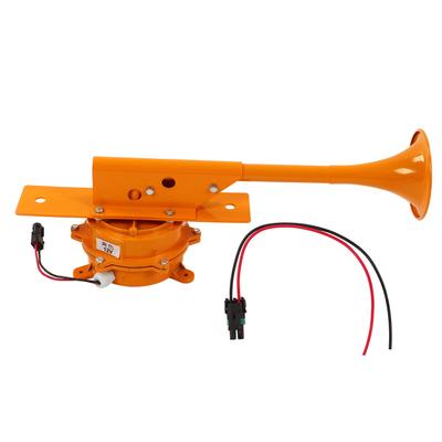 12V 110dB Tromba Singola Treno Tromba ad Aria Altoparlante Forte per Auto Lega di Alluminio Gialla Universale per Camion Barca Veicolo