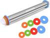 Rolling Pin with Spacer Rings Stainless Steel