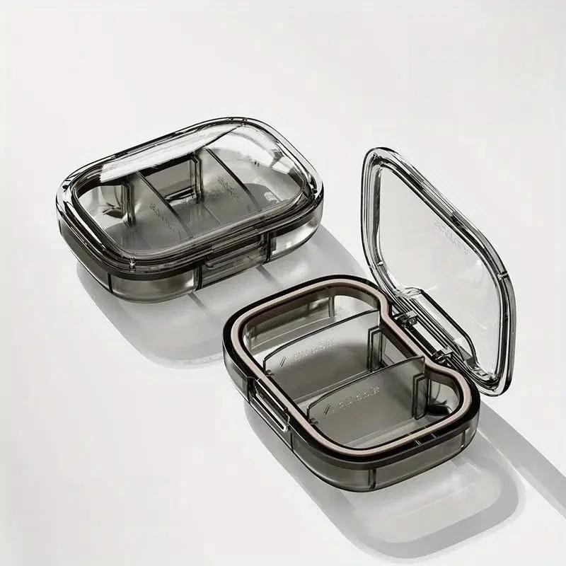 

Portable Mini Pill Organizer - 7-Day Weekly Travel Pillbox with Daily Compartments. Dust-Proof ABS for Home, Work & Travel. чорний