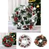 Beautifully Crafted Christmas Wreath Featuring Pine Cones And Elegant White Accents For Your Home