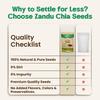 Zandu Chia Seeds 200GM X Pack of 2 | Premium Raw Seeds Rich in Protein, Omega-3 & Dietary Fiber for Healthy Eating
