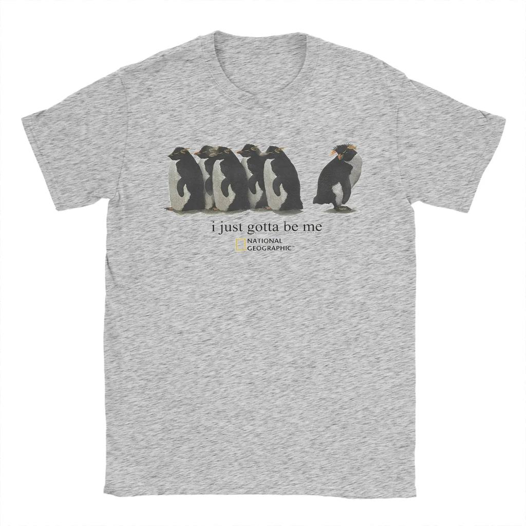 I Had To Make My Own Men's Fun Penguin T-shirt Cotton Fun Round Neck T-shirt Short Sleeved Top Casual Fashion Print Y2K Tops