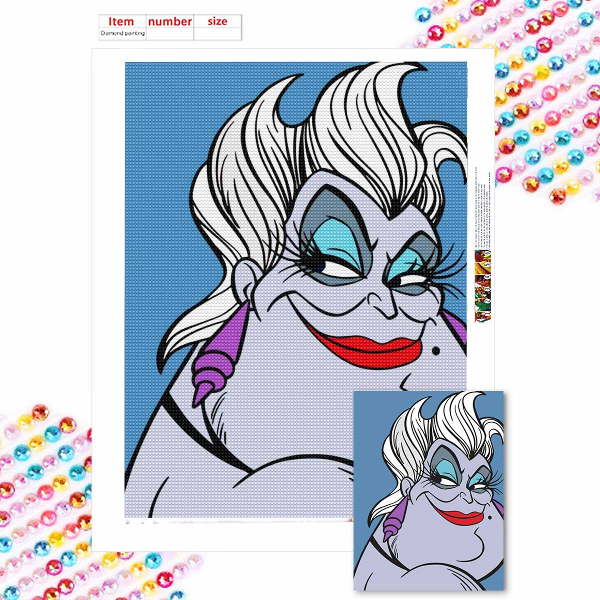 

5D Алмазная живопись своими руками Ненавистная ведьма Полная выкладка Стразы Мозаика Вышивка Изделия ручной работы Домашний декор Подарок Round 20x30cm