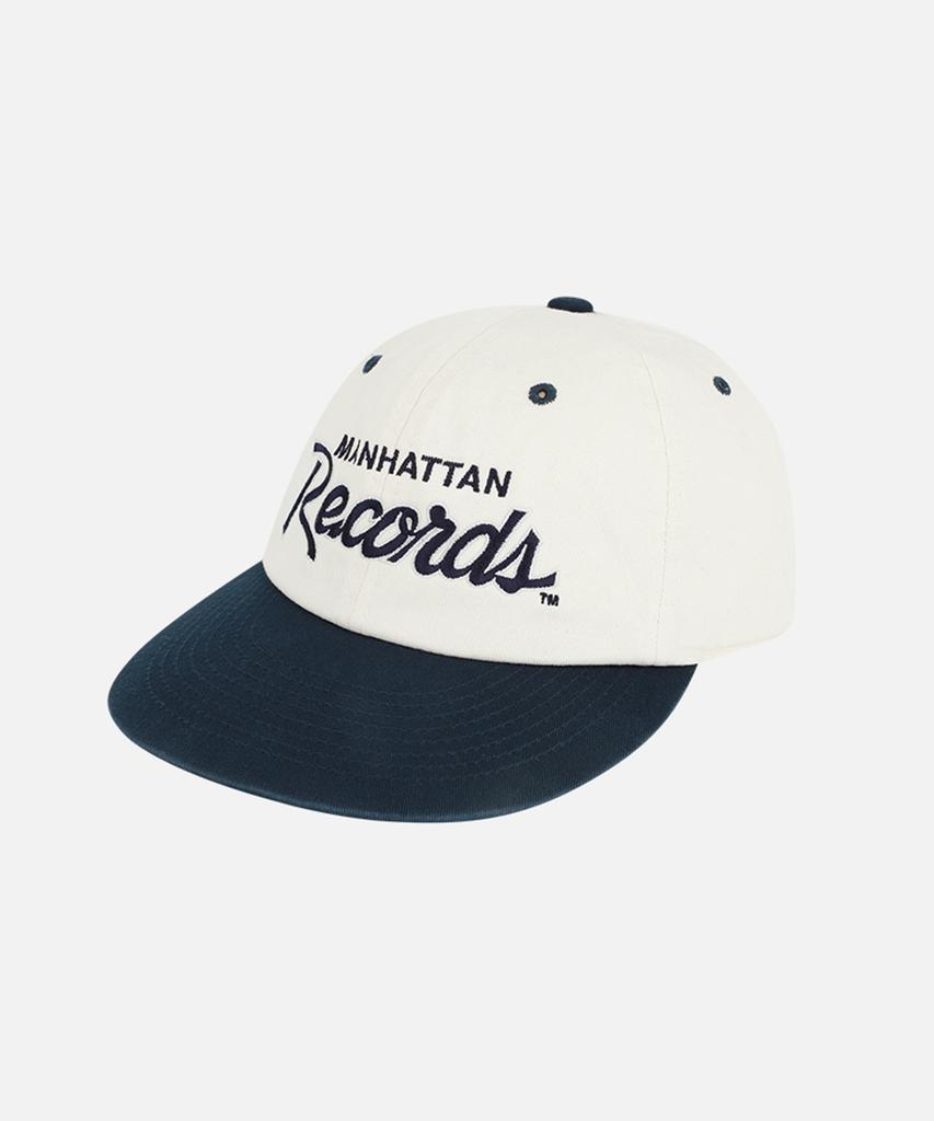 Maenhatanlekojeu Mr Records Script Logo Cap - Ivory