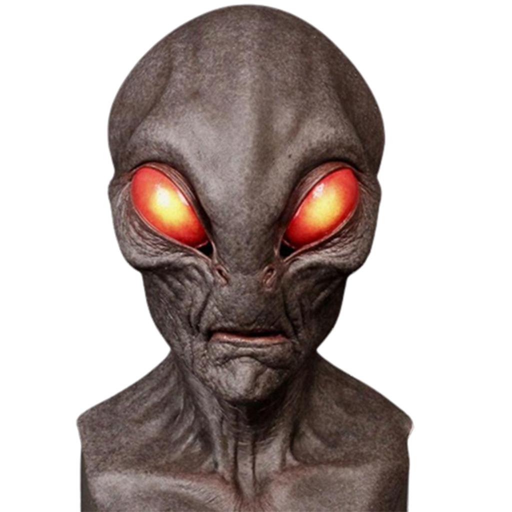 Halloween Alien Mask Scary Horrible Big Eyes Creepy Style Latex Mask Halloween Party Cosplay Themed Party Monster Mask