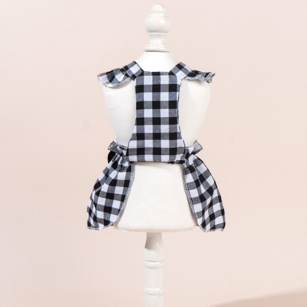 Flying Sleeve Pet Skirts Bow Headband Pet Dress Cute Cat Dog Princess Dress  Spring Summer