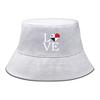LOVE" Panama Flag Print Bucket Hat , Patriotic Men's Hat Reversible Fashion Beach Fishing Cap
