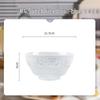 KANGMO Embossed Rose Rice Bowls