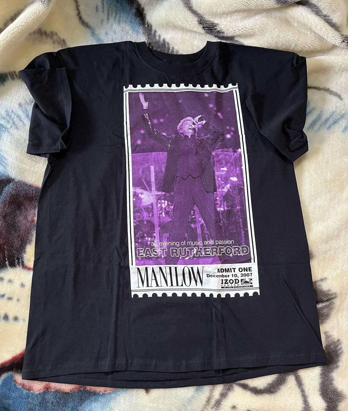 Vintage 2007 an evening of music and passion EAST RUTHERFORD MANILOW Shirt XL