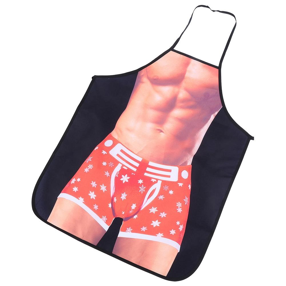 3D Funny Cooking Apron Sexy Man Woman Apron Waterproof Apron