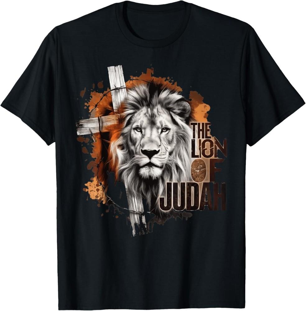

Jesus Lion of Judah Christian Faith for Men and Women T-Shirt L