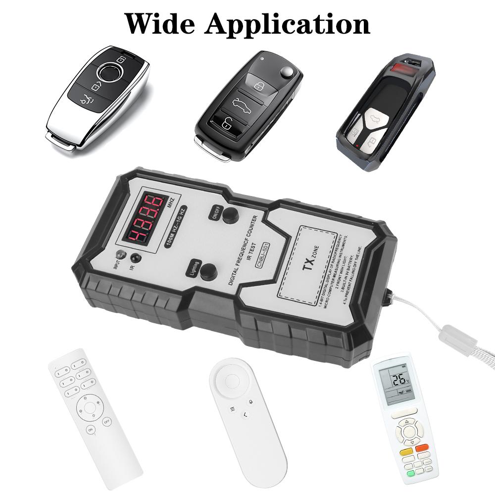 Infrared Frequency Tester 100M-1GHZ CNBJ501 4-bit Digital For Car Keys Remote Controller Electronic IR Frequence Counter Test Measure Instrument