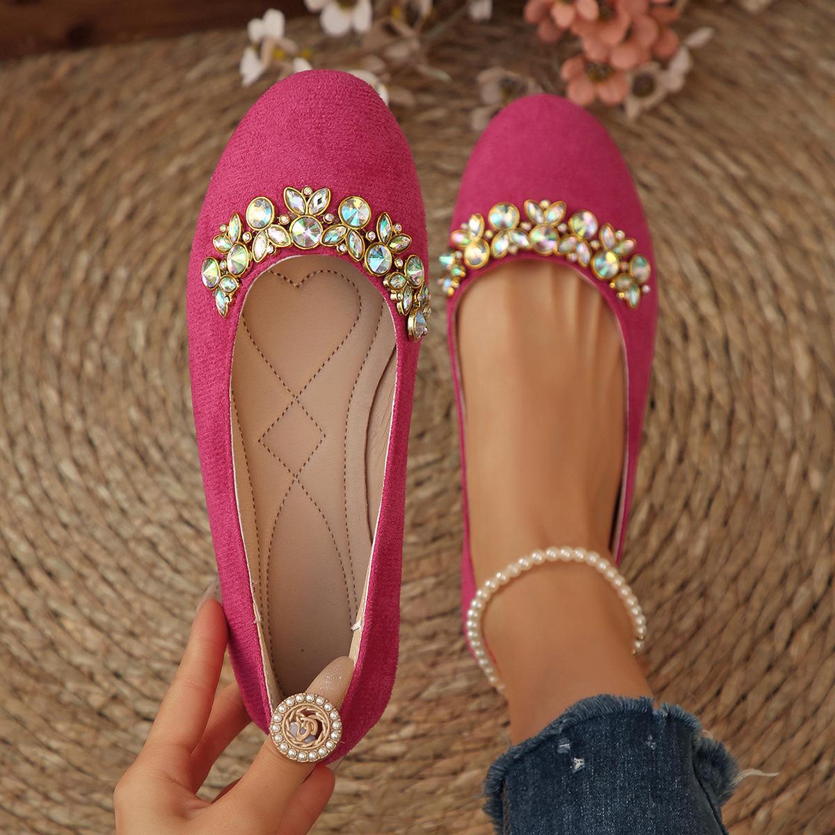 Flat-bottom Casual Low-cut Square-toe Slip-on Women s Shoes with Soft Sole 36
