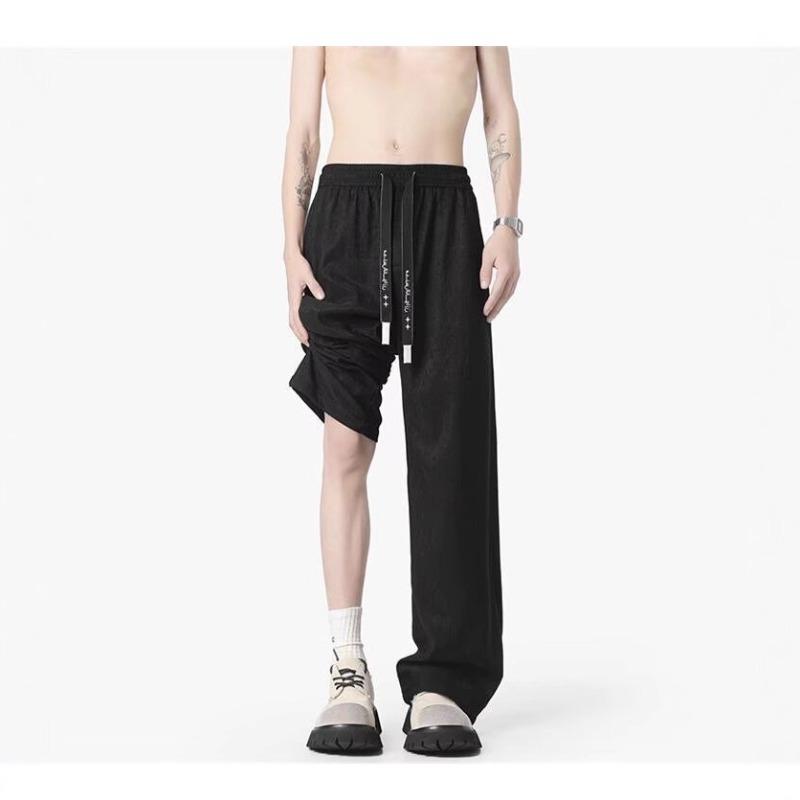 Casual Pants Men's Summer Thin New High Street Sports Loose Straight Wide-leg Trousers