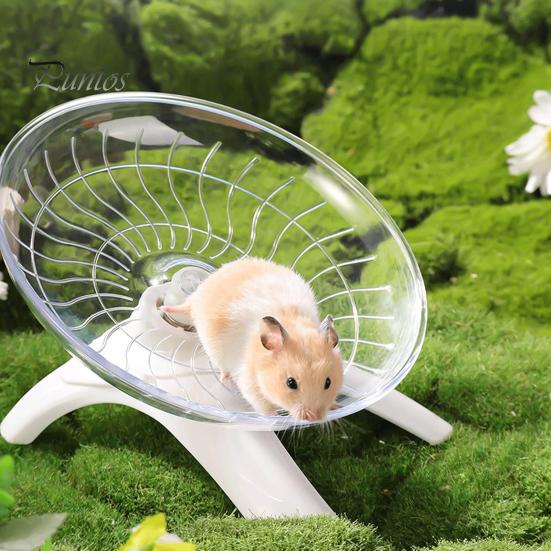 Hamster Wheel Toy Hermit Crab Climbing Toy Silent Hamster Flying Saucer Running Exercise Wheel Small Animals Cage Accessory Tank Accessory
