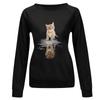 Winter Womens Casual Tops Ladies Print Sweatshirt Blouse Tee Sweater