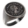 [sakuto] Men's Ring, Sterling Silver 925, Coin, Antique, Stylish, SILVER (17)