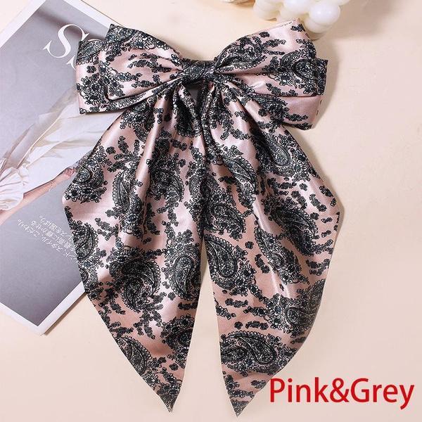 Ribbon Bow Hair Clip Large Vintage Style Hair Clip Spring Clip Hair Accessory Headwear Accessory