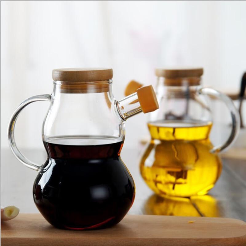 Miling Gourd-Shaped High Borosilicate Glass Oil Dispenser Set