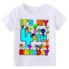 T-shirt Estive a Maniche Corte Stampa Sprunki Incredibox per Bambini Abbigliamento Bambini Ragazzi Ragazze Magliette in Cotone Top Regali per Feste di Compleanno