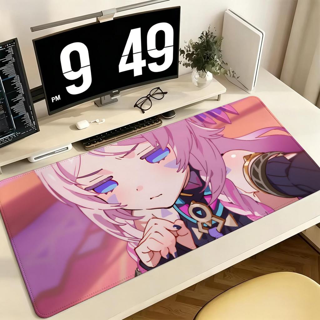 Genshin Impact Citlali Pro ESports Xxl Gaming Mousepad Extra Large NonSlip Stitched Edge Keyboard Laptop Desk Mat For Pc Gamer
