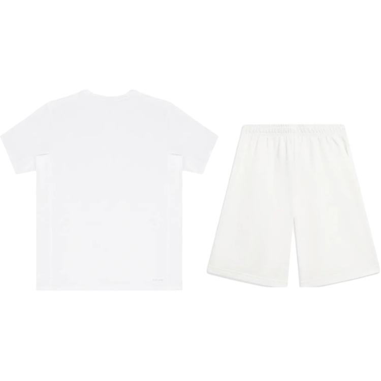 Li-Ning Simple Quick-Dry Sweat-Absorbing Breathable Round Neck Pullover Short Sleeve T-Shirt Casual Sports Set Unisex Tops YTSU149-3+AKST593-7