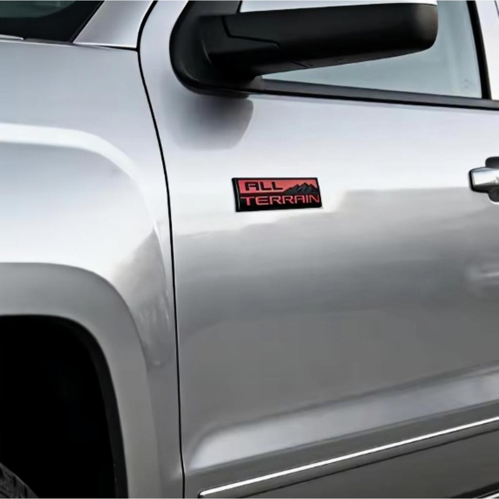 3D ALL TERRAIN Badge Sticker Side Fender Rear Trunk Emblem Decal High-Quality Car Exterior Styling Accessories