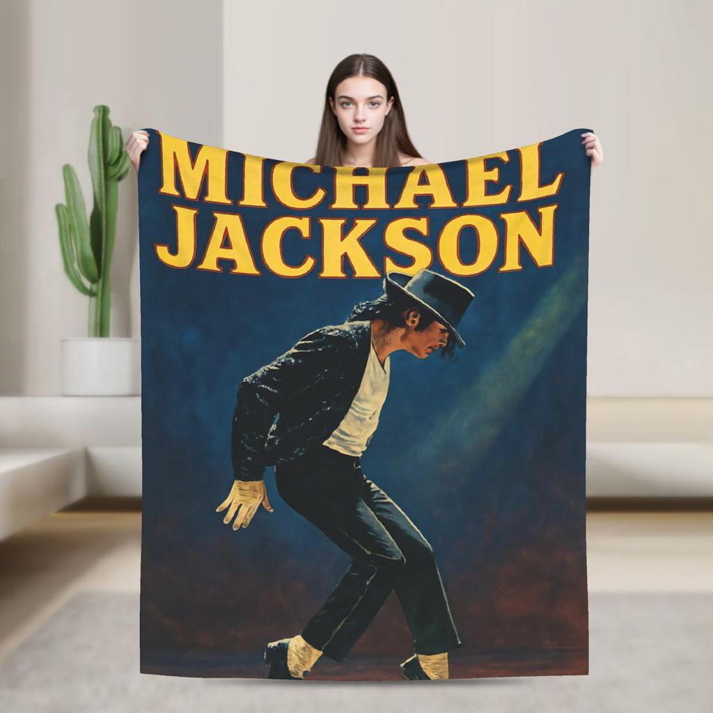 Super Star Michael Jackson Blanket Velvet Autumn/Winter  Multi-function Super Soft Throw Blankets for Bedding Car Bedspreads