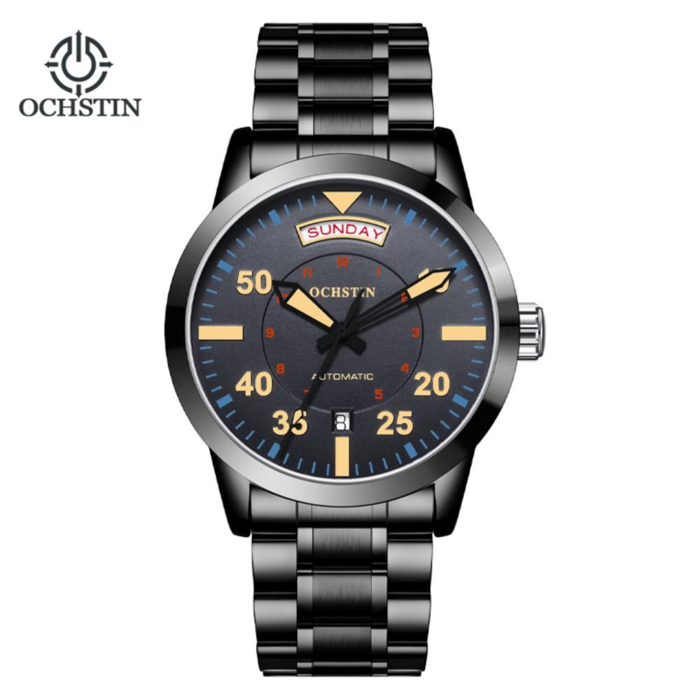 Ochstin New Luxury Stainless Steel Watch Fully Automatic Mechanical Movement Wristwatch Waterproof Men's Watches
