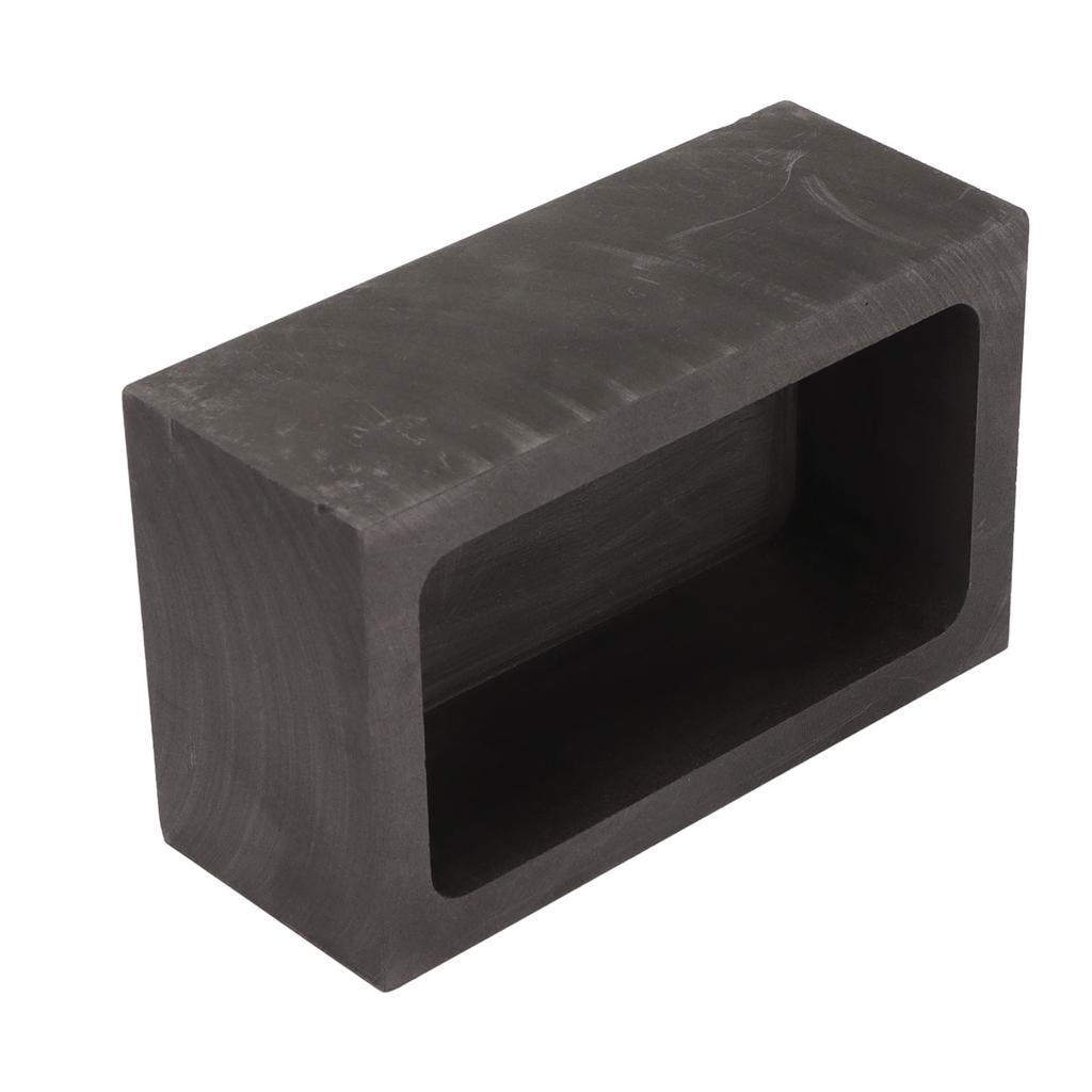 Graphite Ingot Mold 101ml Rectangular High Thermal Stability Graphite Crucible Mould for Gold