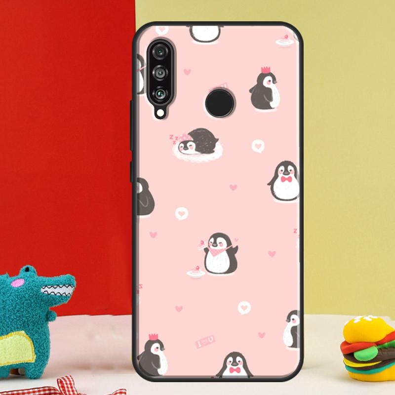 Penguin For Huawei Nova 12s 12i 11i 8i 9 10 SE Y91 Y90 Y60 Y70 Y72 Y61 P20 P40 P30 Lite P60 Pro Case