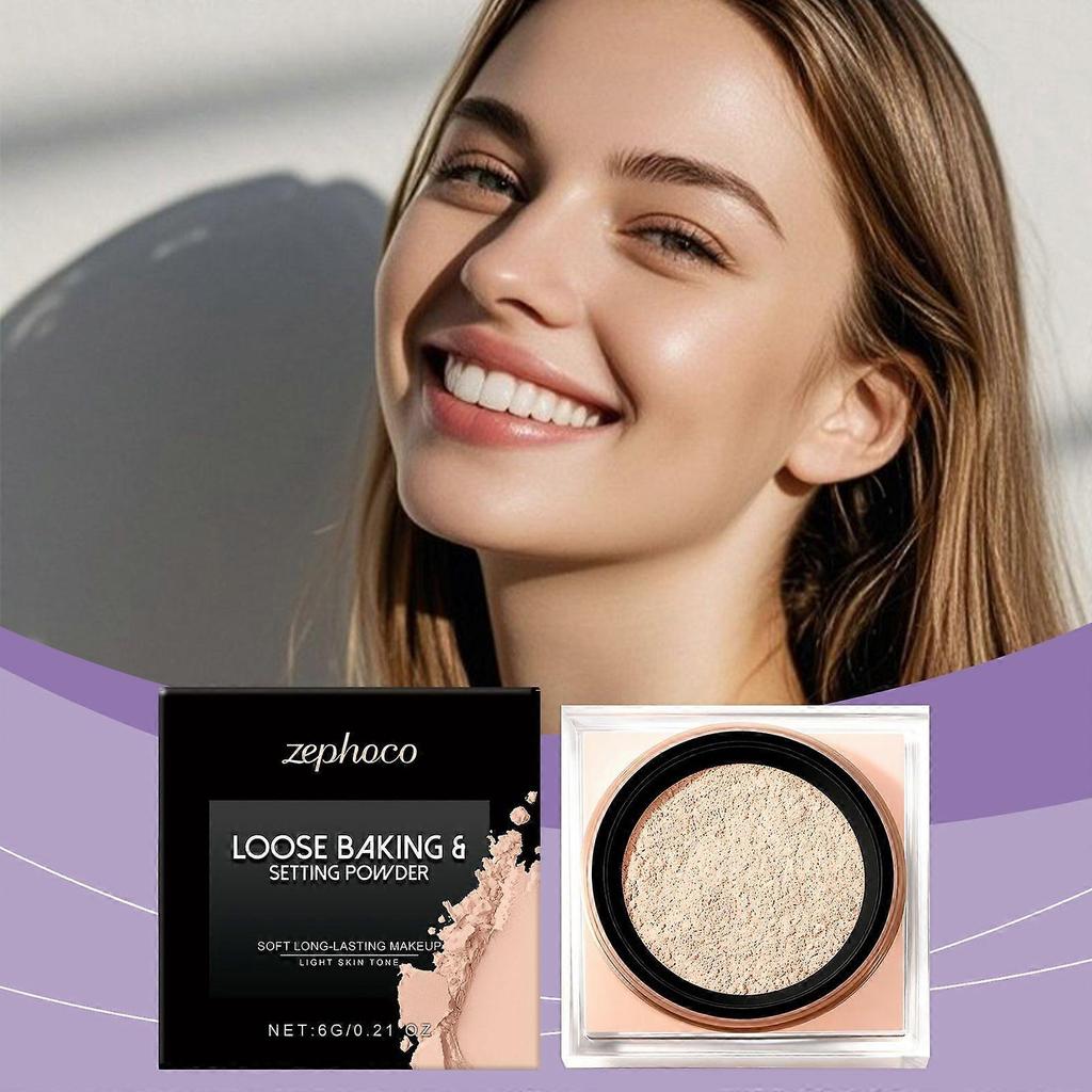 Zephoco Soft Setting Powder (For Light Skin Tones) Is A Light, Smooth, Fine, Clear And Color-Enhancing Makeup Setting Powder