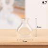 1/12 Scale Miniature Dollhouse Glass Vase Mini Stripe Wishing Glass Bottle Simulation Vase Model for Doll House Accessories Toy