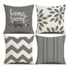 Linen Geometric Style Modern Print Home Sofa Living Room Pillow Cushion Pillow Case Pillow Case